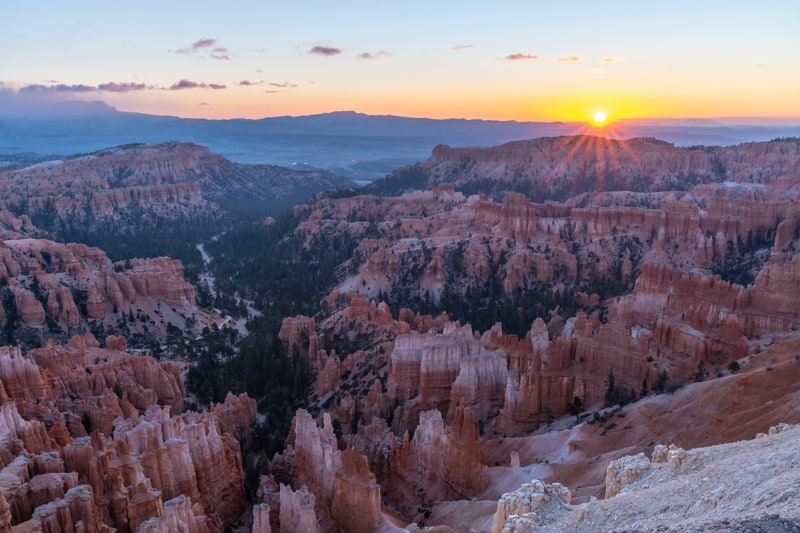 Bryce Point sunrise at Bryce Canyon