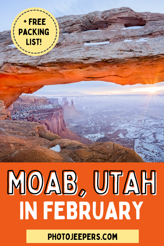 Moab Utah in February