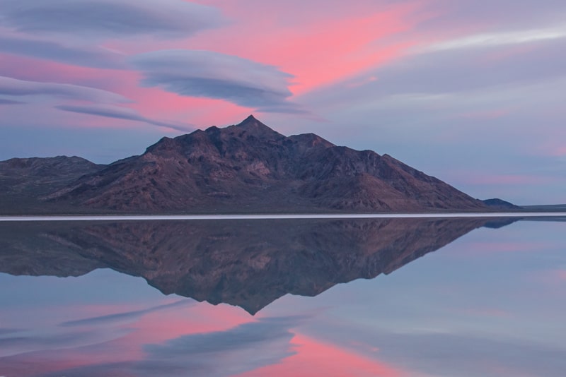 Reflection at Bonneville Salt Flats Utah by Photo Jeepers