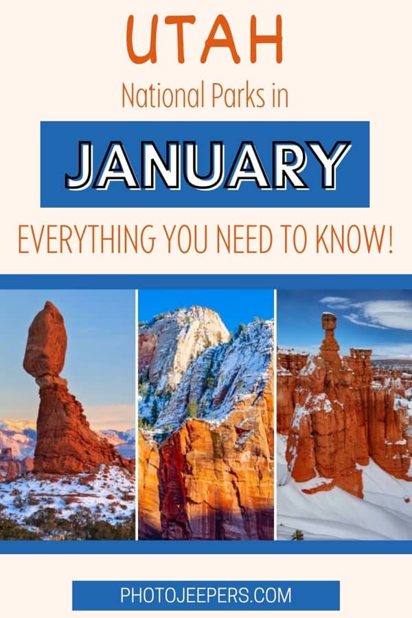 Utah National Parks in January