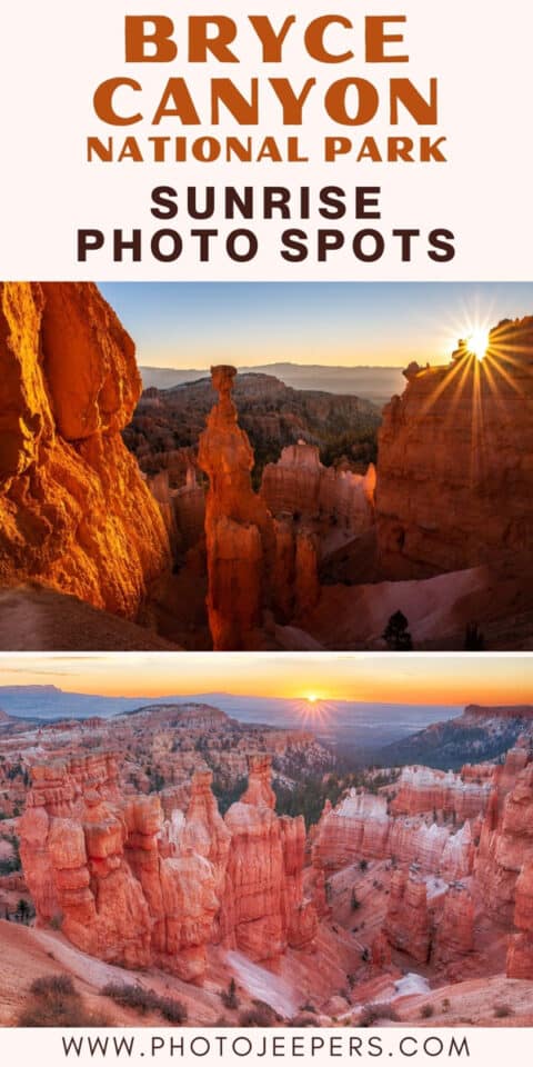 bryce canyon sunrise photo spots