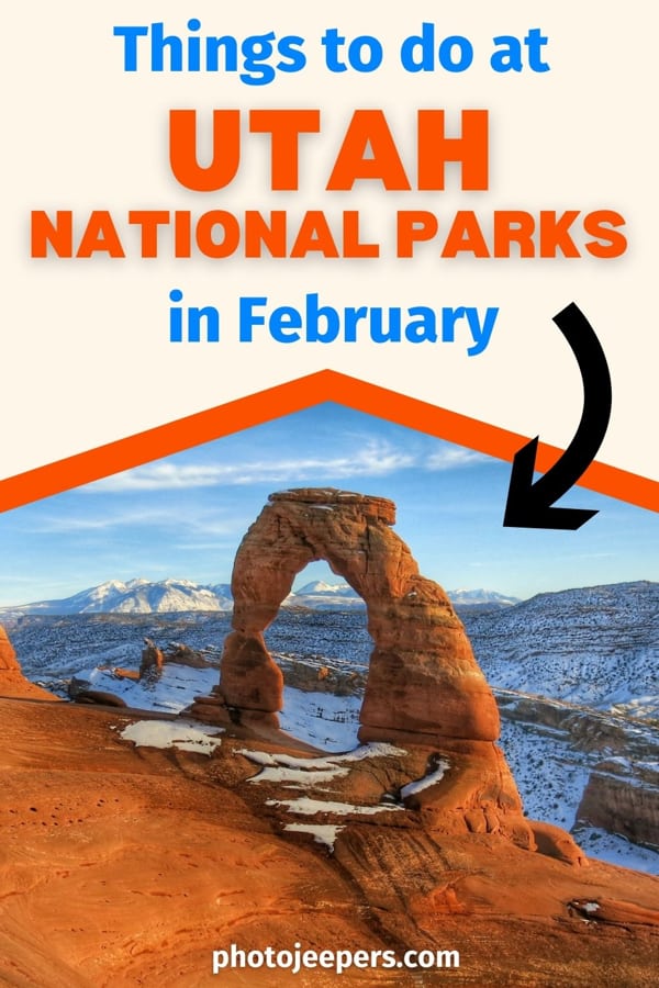 things to do at Utah National Parks in February