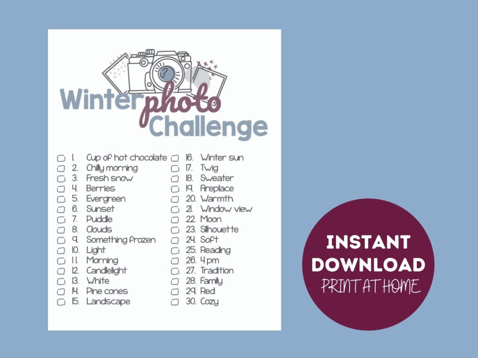 Winter photo challenge free download