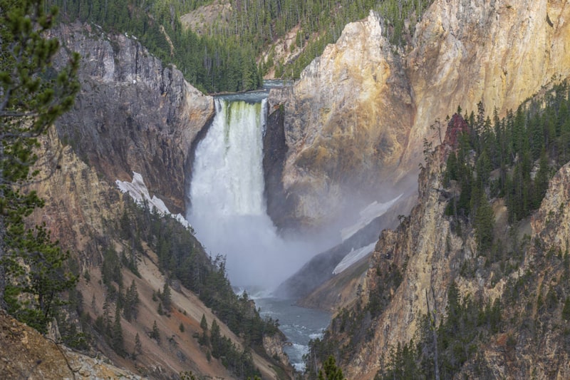 Grand Canyon of Yellowstone Lower Falls photo jeepers