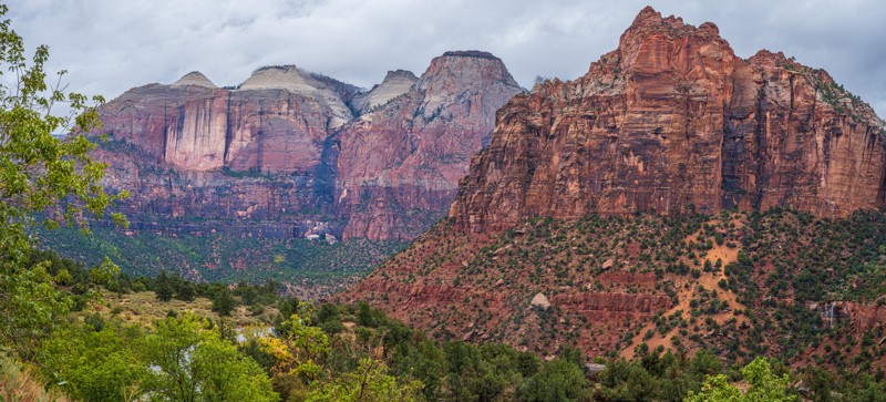 view of Zion near the Mount Carmel Tunnel
