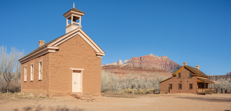 church and home at Grafton Ghost Town Utah