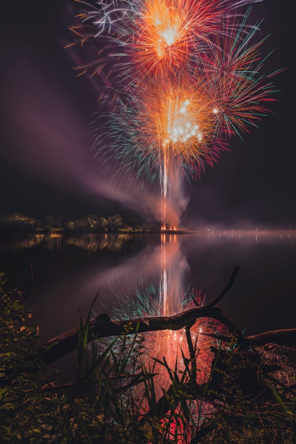 long exposure effects photographing fireworks