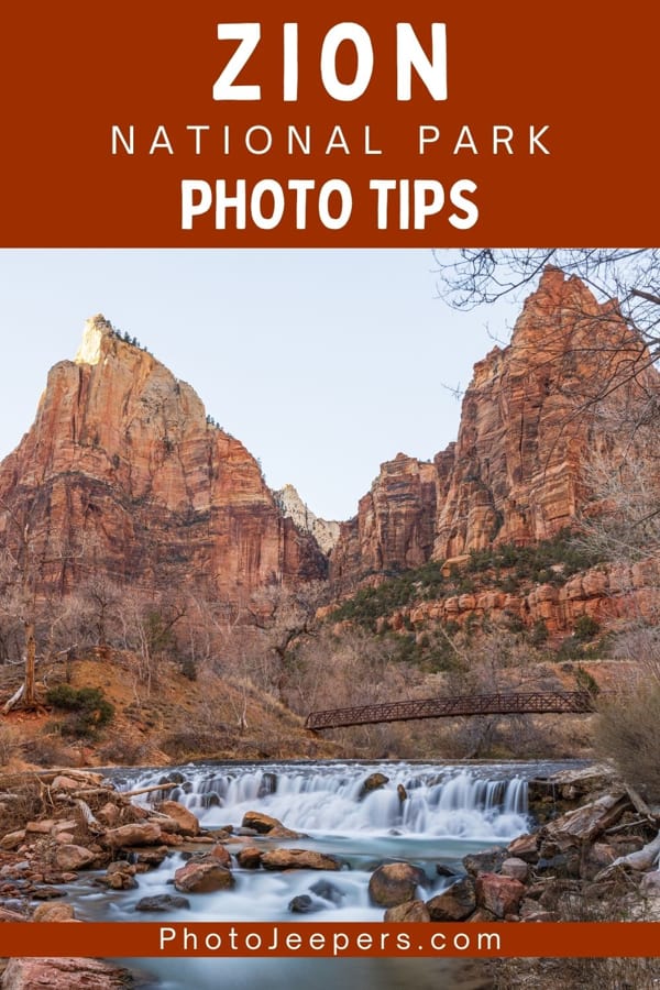 zion national park photo tips