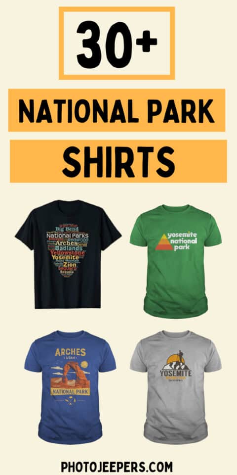 30+ national park hiking shirts with 4 shirts 