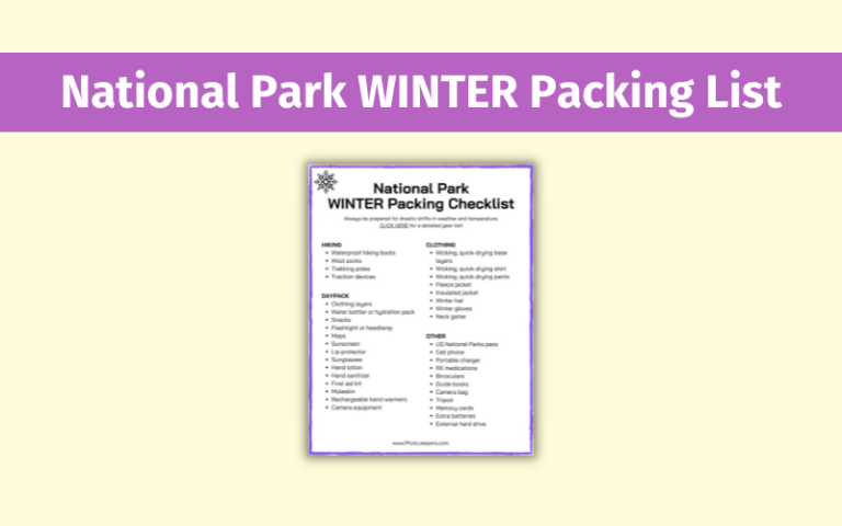 Winter Packing List For National Parks