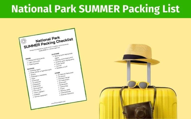 Summer Packing List for National Parks