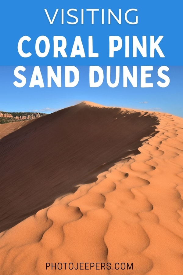 visiting Coral Pink Sand Dunes State Park in Utah