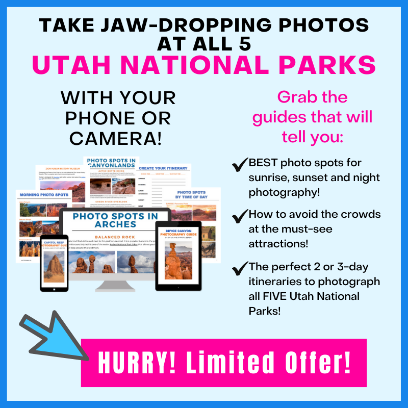 Utah National Parks photography guides bundle optin box