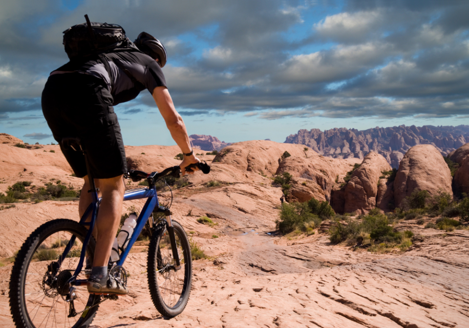 Mountain biking near Moab