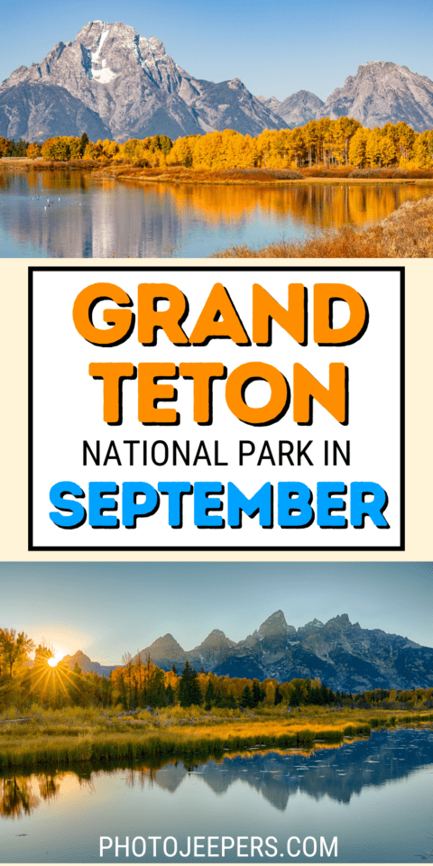 grand teton national park in september