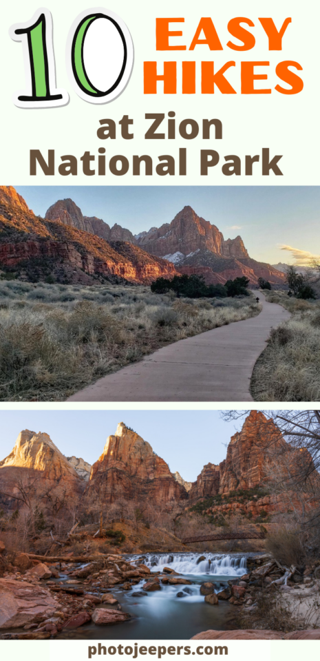 10 easy hikes at Zion National Park