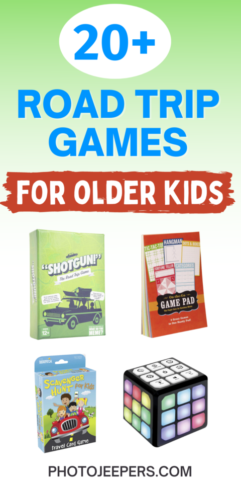 20+ road trip game for older kids