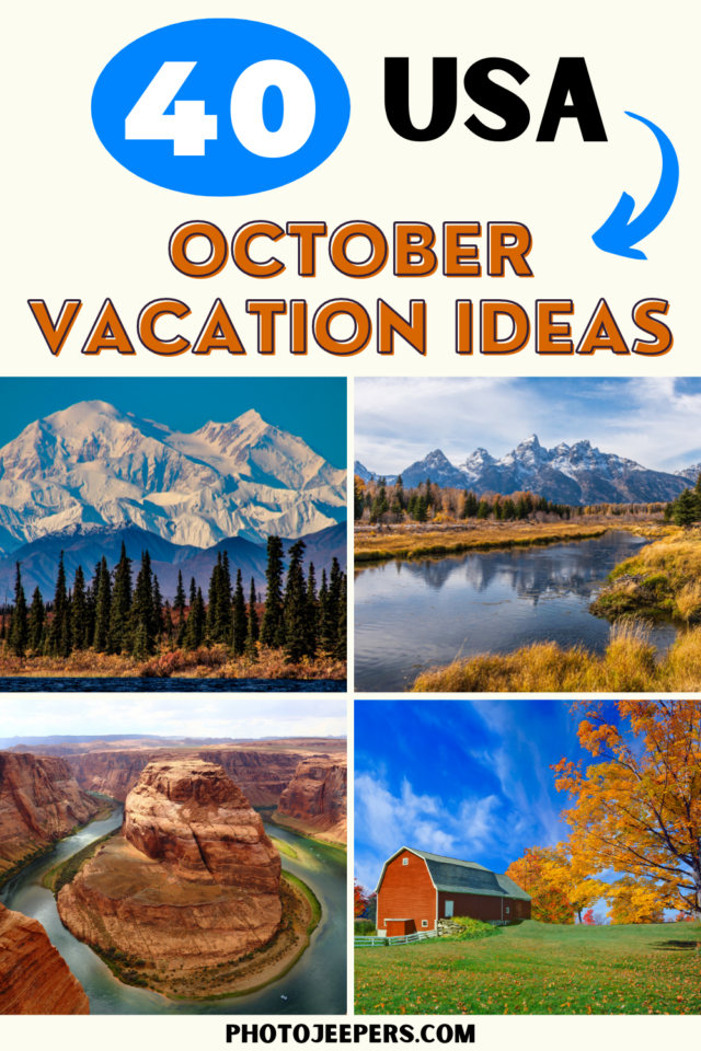 40 USA October Vacation Ideas