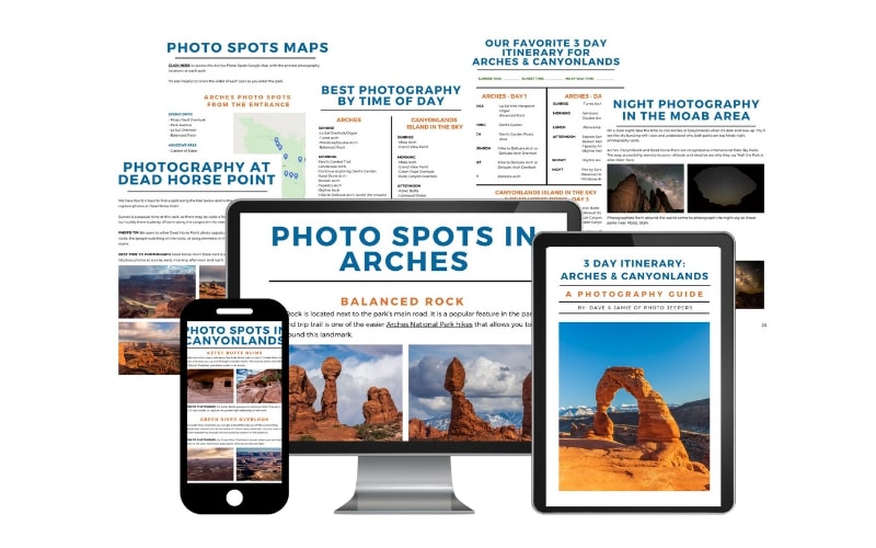 Arches Canyonlands photography guide image