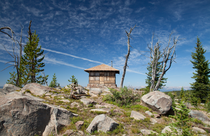 Observation Peak fire tower at Yellowstone National Park