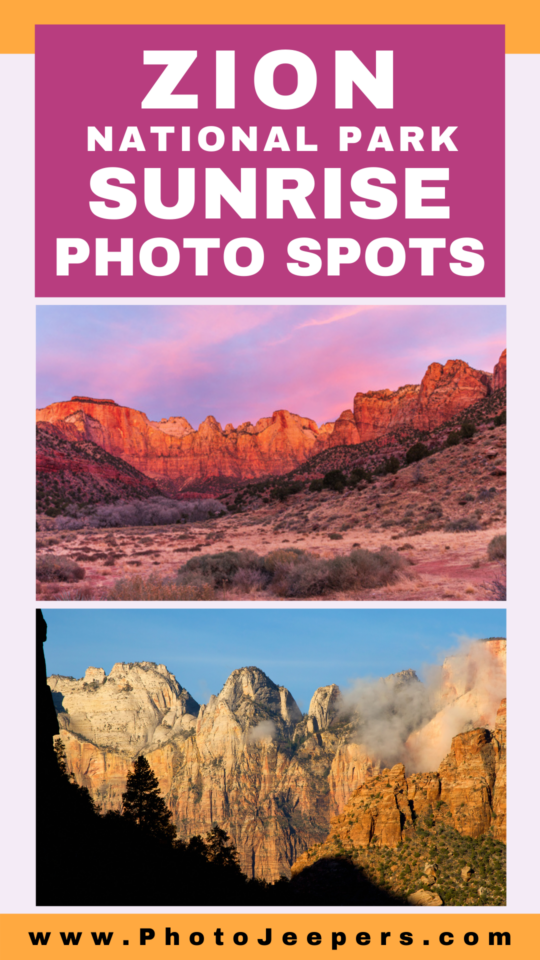 Zion National Park Sunrise Photo Spots