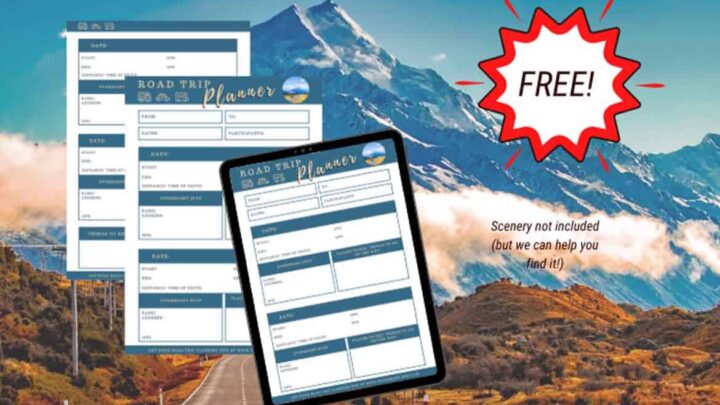 Image for Best (FREE!) Printable Road Trip planner