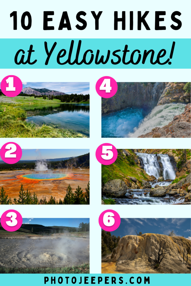 10 easy hikes at Yellowstone
