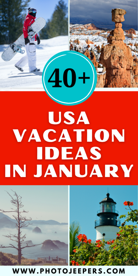 USA travel ideas in January