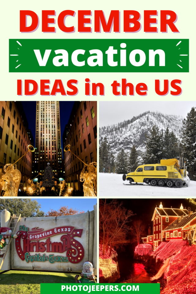 December vacation ideas in the us