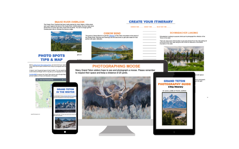 Grand Teton Photo Guide pages