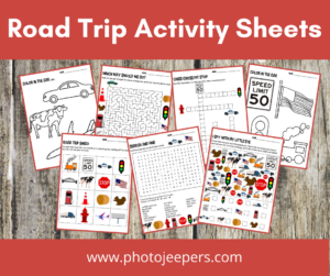 Printable Road Trip Activity Pack For Kids - PhotoJeepers