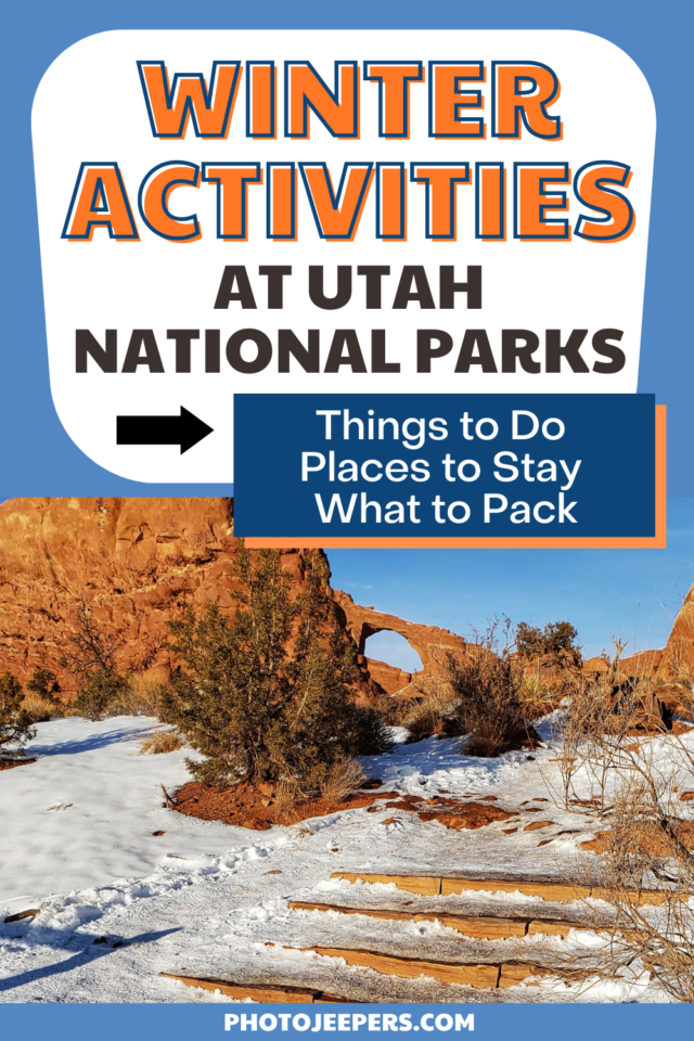 Winter activities at Utah National Parks