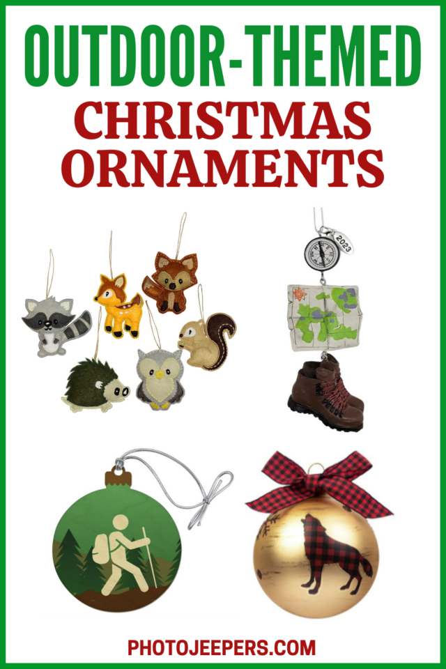 outdoor-themed ornaments