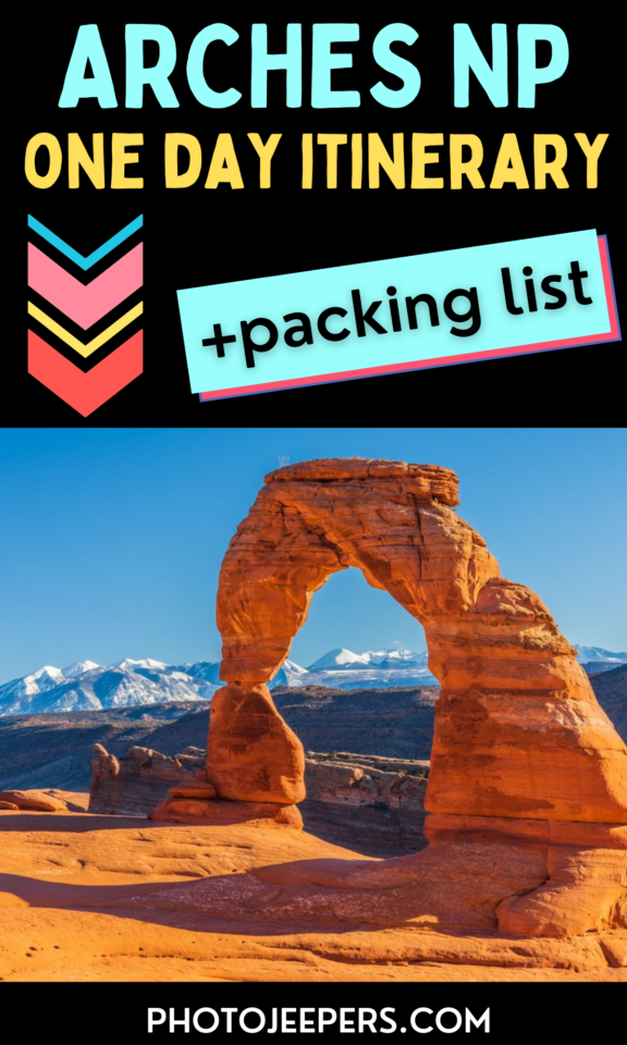Arches National Park one day itinerary