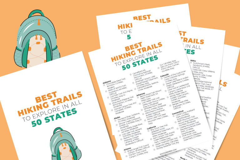 60+ Best Hiking Trails in the US (Free Printable)