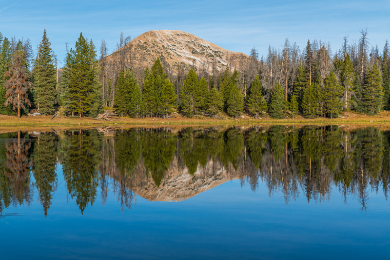 Lilly Lake reflection along Mirror Lake Scenic Byway