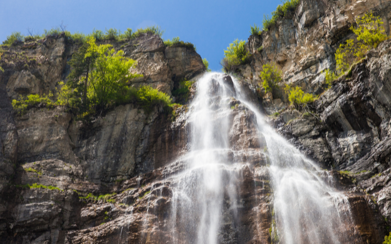 Stewart Falls waterfall in Utah