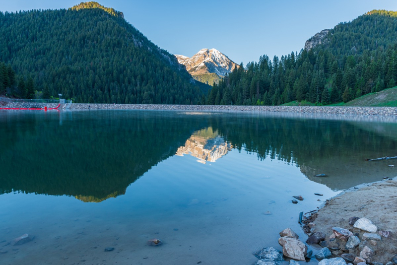 Tibble Fork Reservoir with Timp reflection