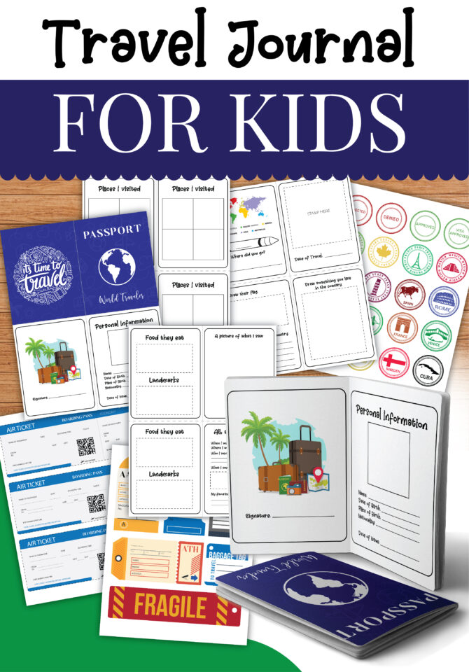 15 Travel Journals for Kids + Free Printable - PhotoJeepers