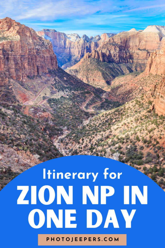 itinerary for Zion National Park in one day