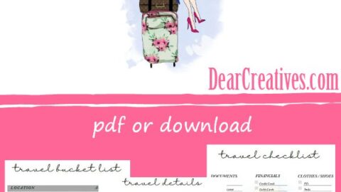 Image for Travel Planner - Free Printable Travel Checklist