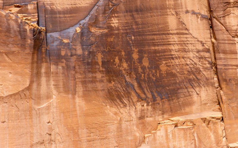 Petroglyphs along Potash Road in Moab
