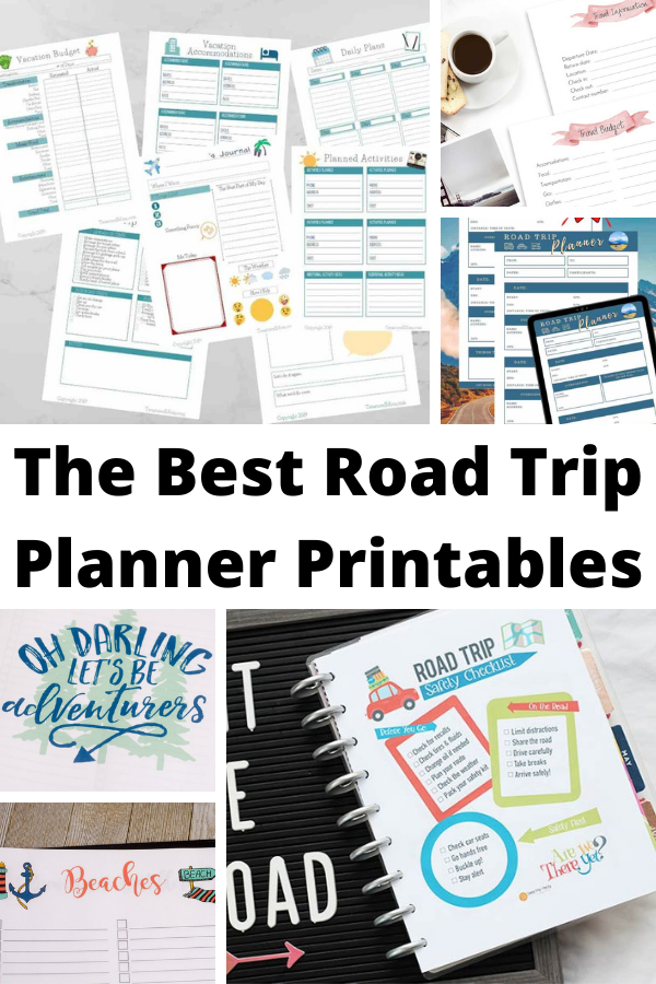 The best Road trip planner printables