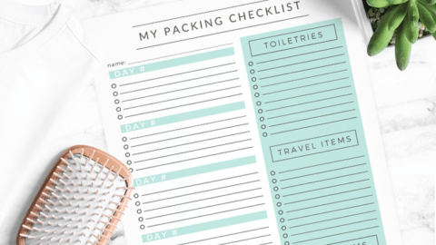 packing checklist