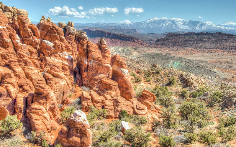 view from Fiery Furnace at Arches National Park