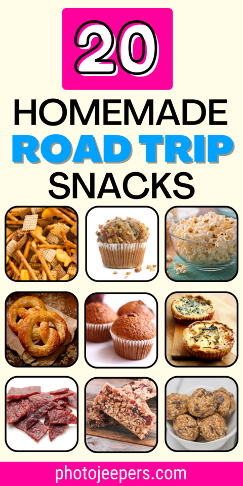 Homemade road trip snacks