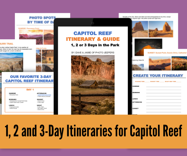 Capitol Reef National Park Itinerary for 1, 2, 3 Days