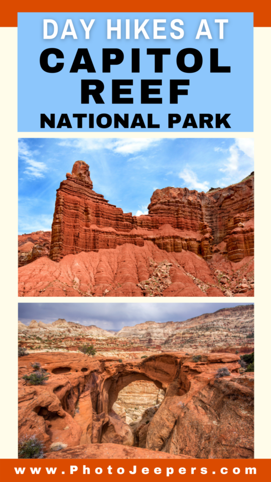 Day hikes at Capitol Reef National Park