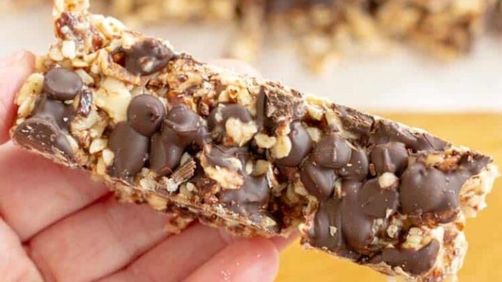 Image for No Bake 6 Ingredient Granola Bars! Low Carb, Keto, THM S