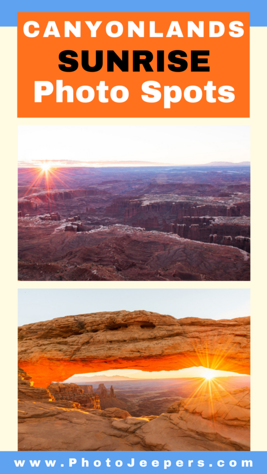 canyonlands sunrise photo spots